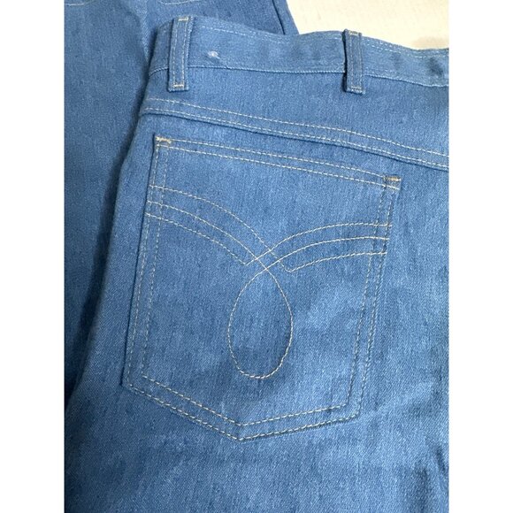 Flexjeans Mens 42x29 Blue Stretch Straight Leg 4 Pocket Flex Denim Jeans New - Picture 12 of 12